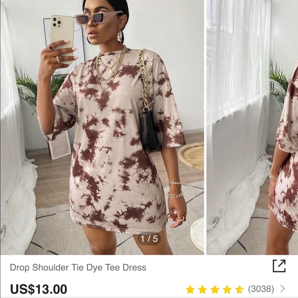 Tie Dye T-shirt Dress